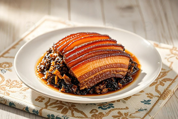 梅菜扣肉美食摄影图1