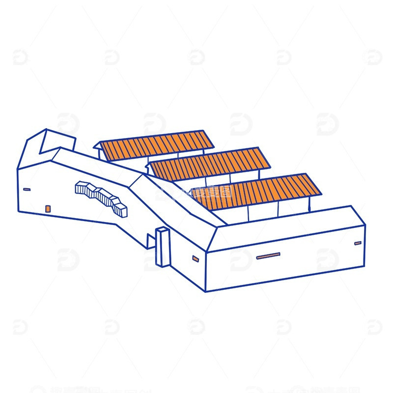 源文件下载【趣麦麦图】杭州临安区特色建筑临安博物馆