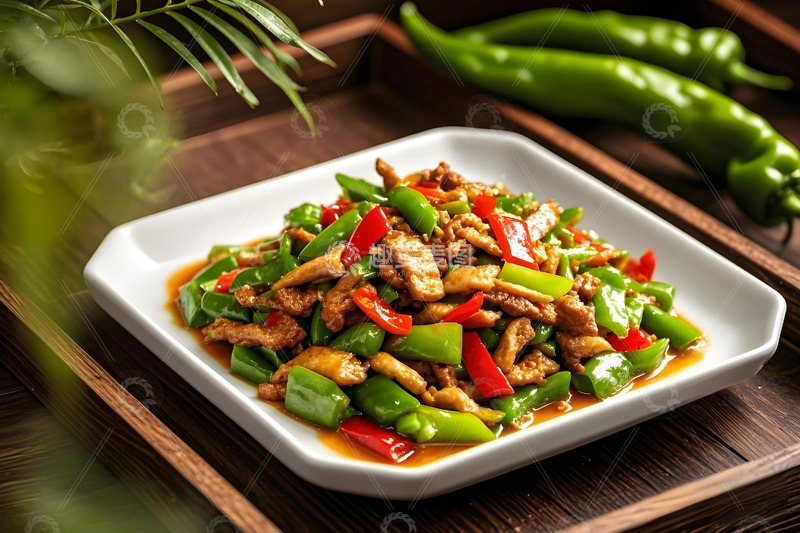 小炒肉美食摄影图