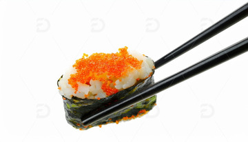 日本料理海苔鱼子酱寿司3