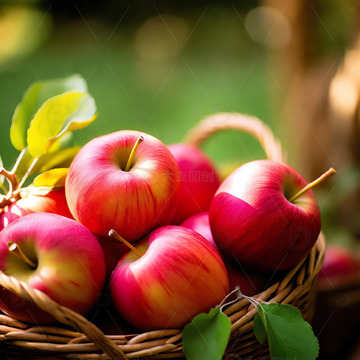 新鲜苹果美味水果摄影素材9