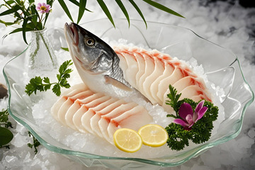 日式美食生鱼片摄影图