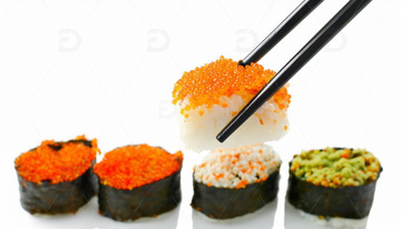 日本料理海苔鱼子酱寿司1