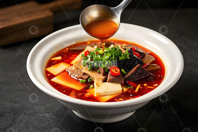 高清大图下载【趣麦麦图】川菜毛血旺美食摄影图1