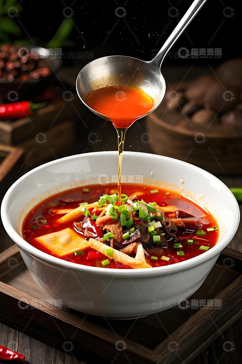 高清大图下载【趣麦麦图】川菜毛血旺美食摄影图2