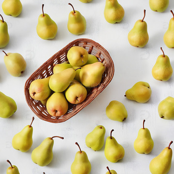 新鲜梨子美味水果摄影素材1