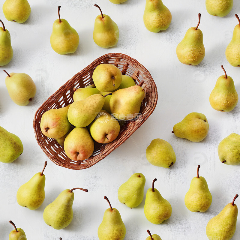 新鲜梨子美味水果摄影素材1