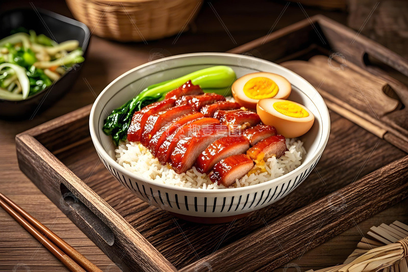 高清大图下载【趣麦麦图】广东叉烧美食摄影图2