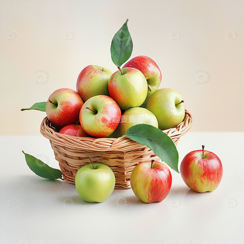 新鲜苹果美味水果摄影素材7
