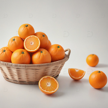 新鲜橙子美味水果摄影素材2