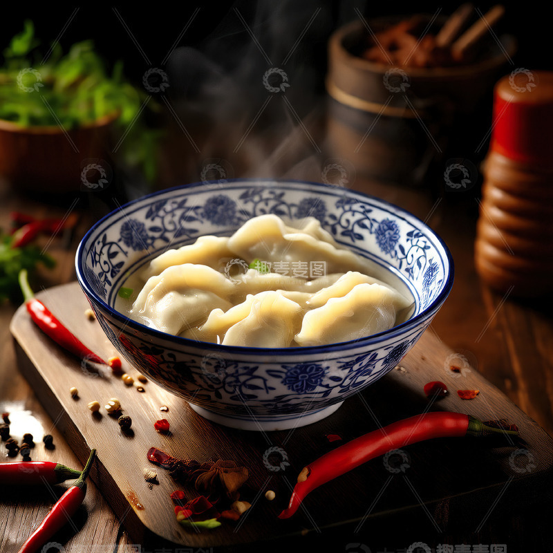 高清大图下载【趣麦麦图】美味水饺美食摄影素材