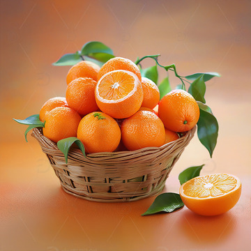 新鲜橙子美味水果摄影素材1