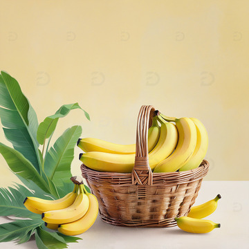 新鲜香蕉美味水果摄影素材