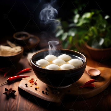 美味汤圆美食摄影素材