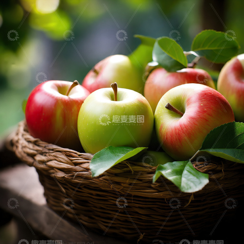 新鲜苹果美味水果摄影素材2