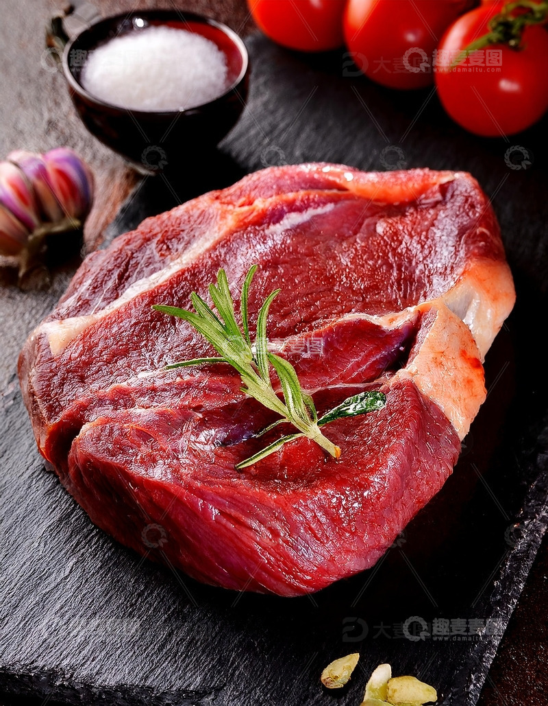 高清大图下载【趣麦麦图】新鲜的大块牛肉6