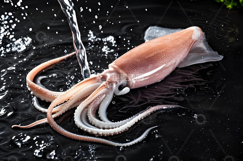 高清大图下载【趣麦麦图】美味海鲜鱿鱼摄影图