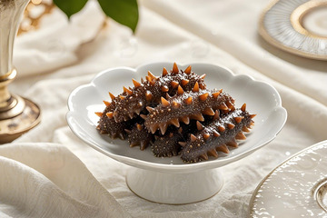 美味生鲜海参摄影图2