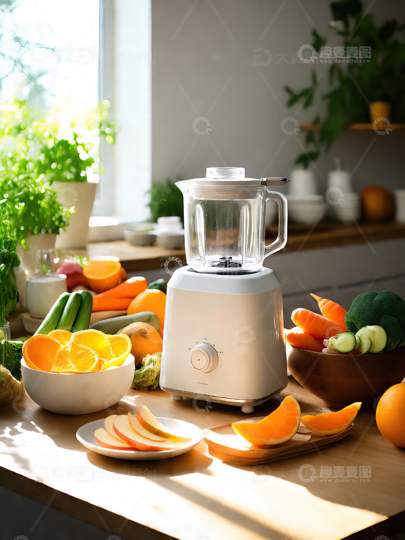 高清大图下载【趣麦麦图】-榨汁机破壁机摄影素材3