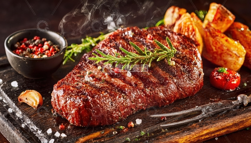 高清大图下载【趣麦麦图】充满食欲的西餐考牛排3
