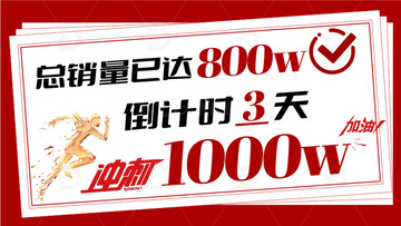 销量冲刺海报
