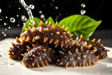 美味生鲜海参摄影图1