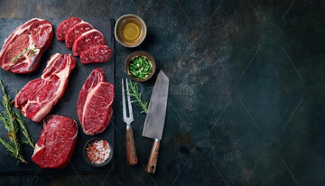 新鲜的大块牛肉16