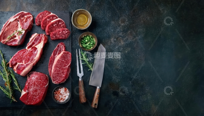 高清大图下载【趣麦麦图】新鲜的大块牛肉16