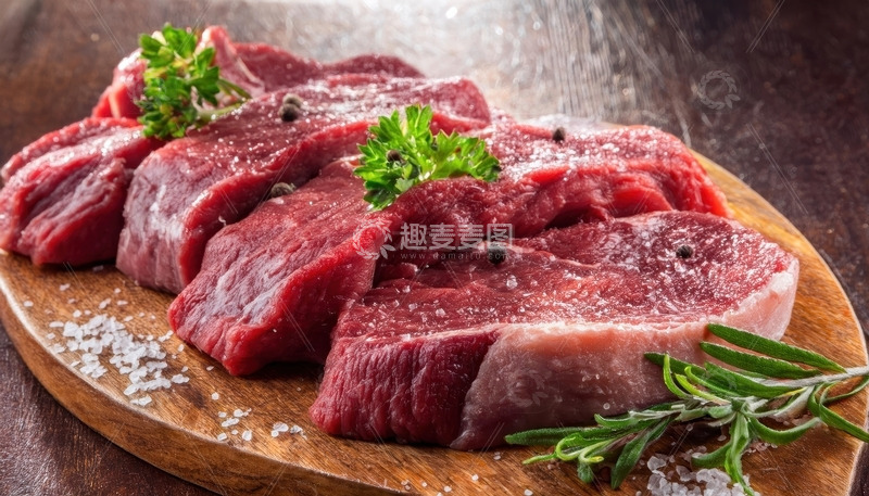 高清大图下载【趣麦麦图】新鲜的大块牛肉3