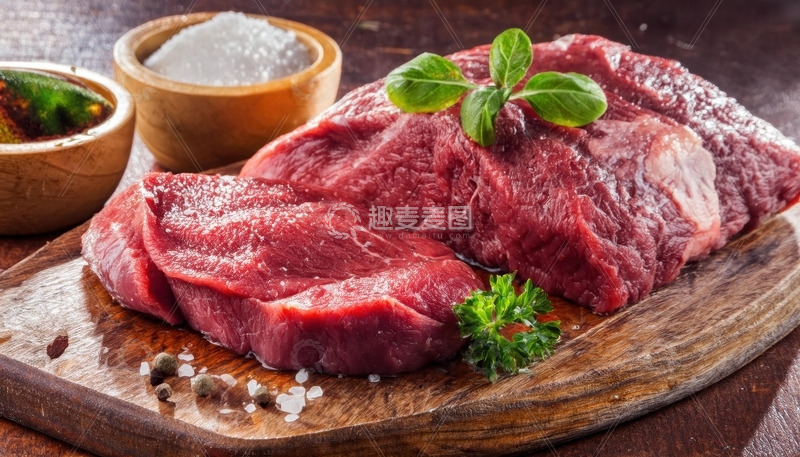 高清大图下载【趣麦麦图】新鲜的大块牛肉2