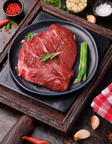 新鲜的大块牛肉9