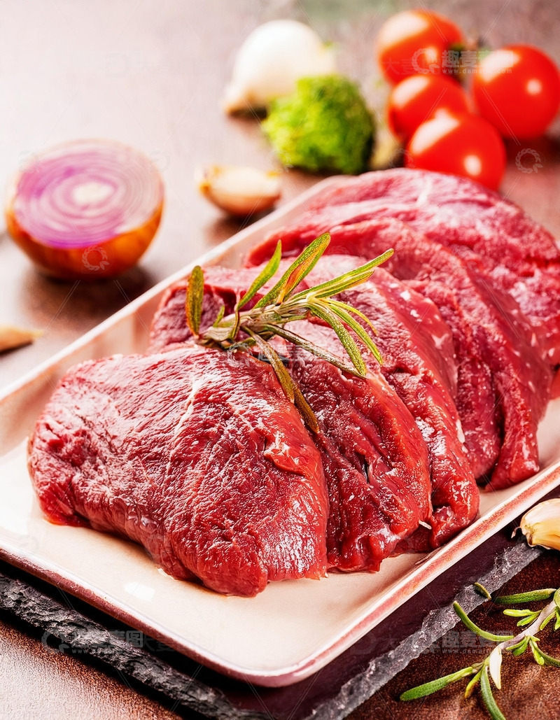 高清大图下载【趣麦麦图】新鲜的大块牛肉5