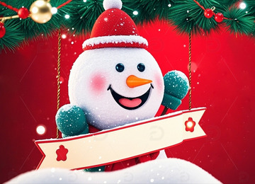 圣诞雪人与礼物8