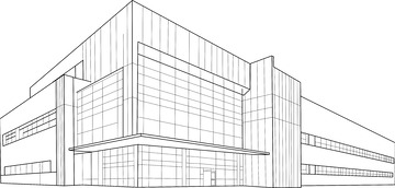厂房建筑线图