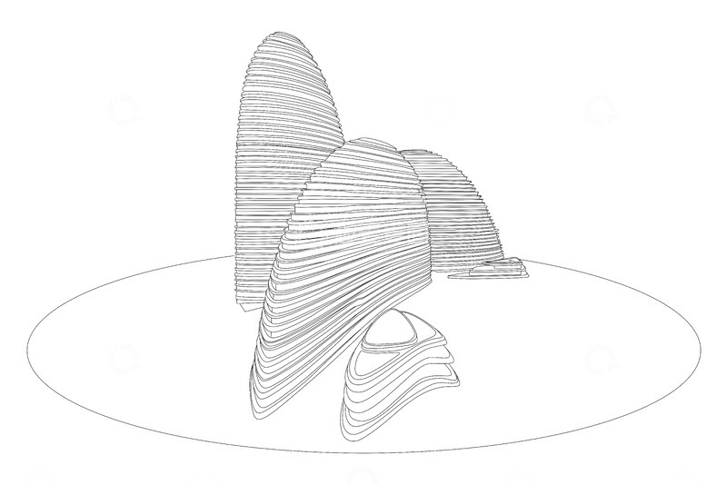 望京soho大厦线图