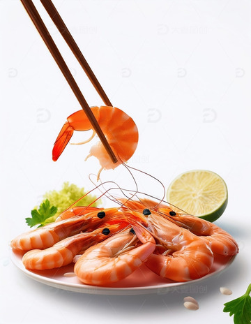 东方美食：筷子与虾的和谐1