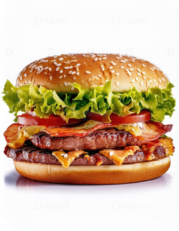 层层叠叠的美味：超级多层牛肉汉堡