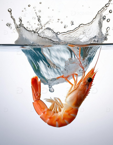 活力四射：鲜虾跃水瞬间4