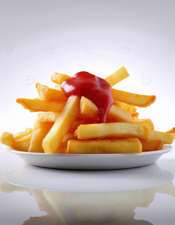 咋薯条与番茄酱