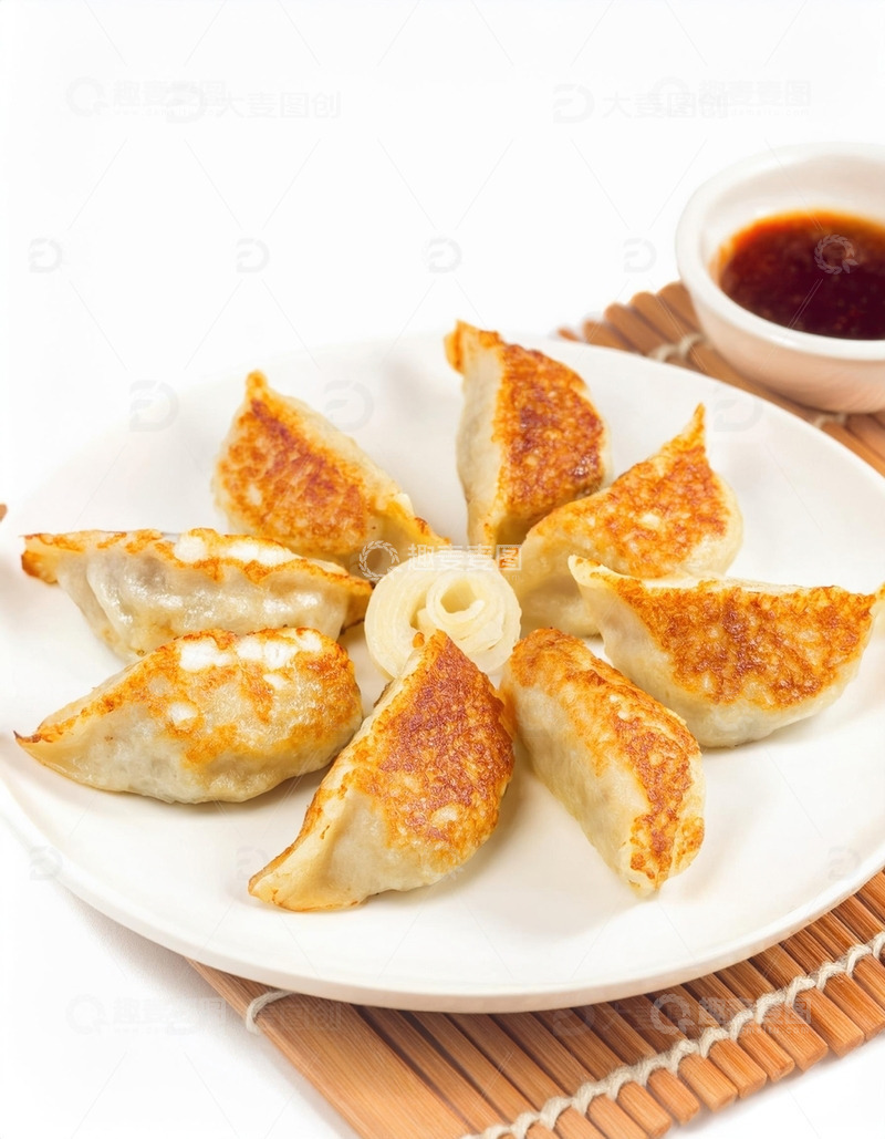 高清大图下载【趣麦麦图】传统美食：香煎饺子的诱人时刻4