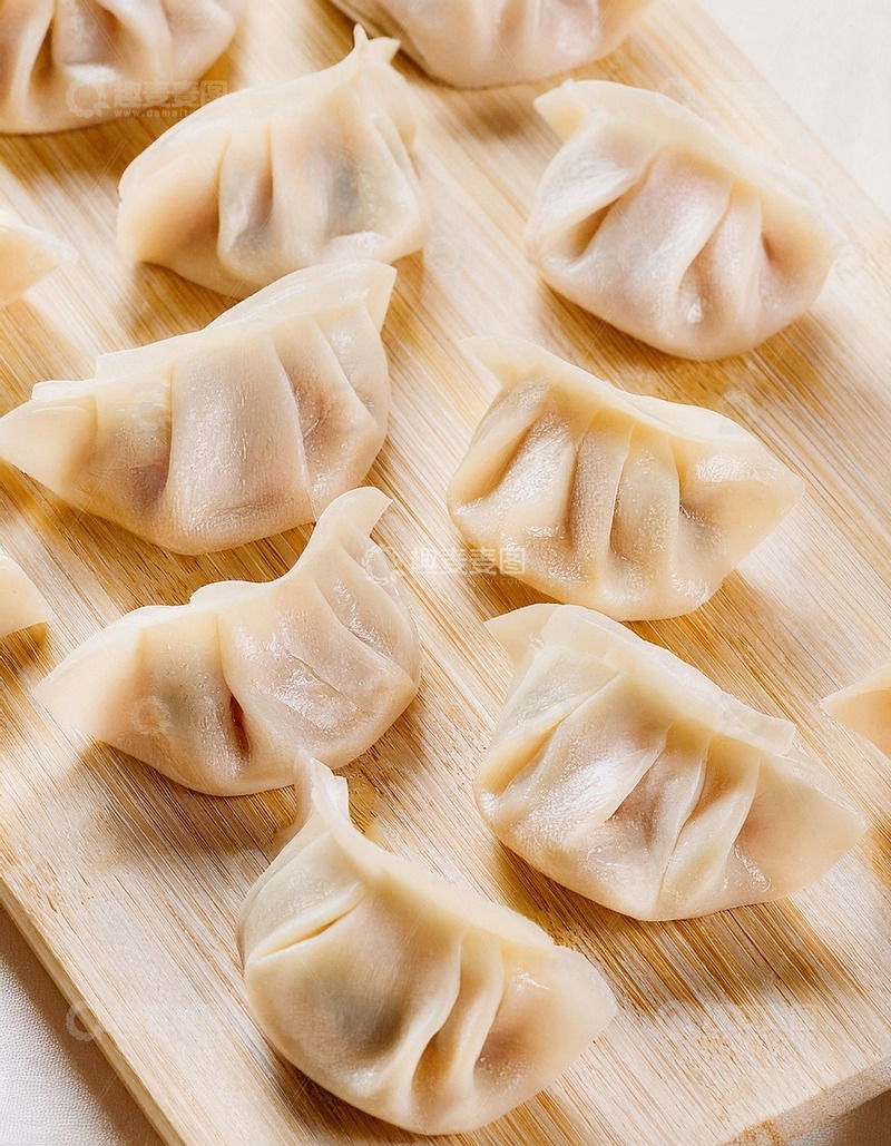 高清大图下载【趣麦麦图】手工艺术：未煮水饺的自然美3