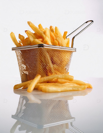 薯条与金属篮的简约美3