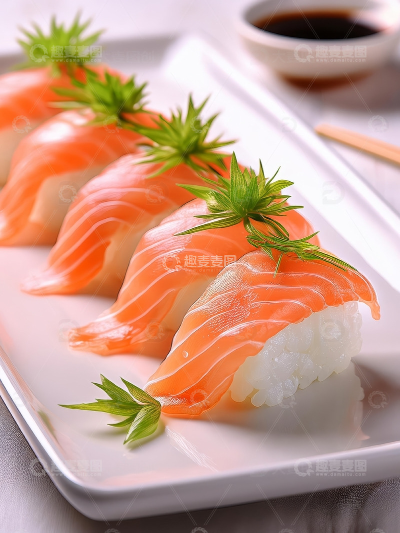 高清大图下载【趣麦麦图】多口味寿司拼盘4