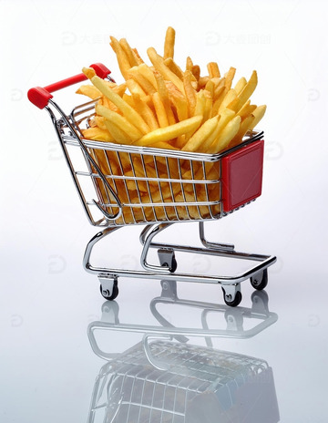 购物车里的美味：薯条的趣味展示2