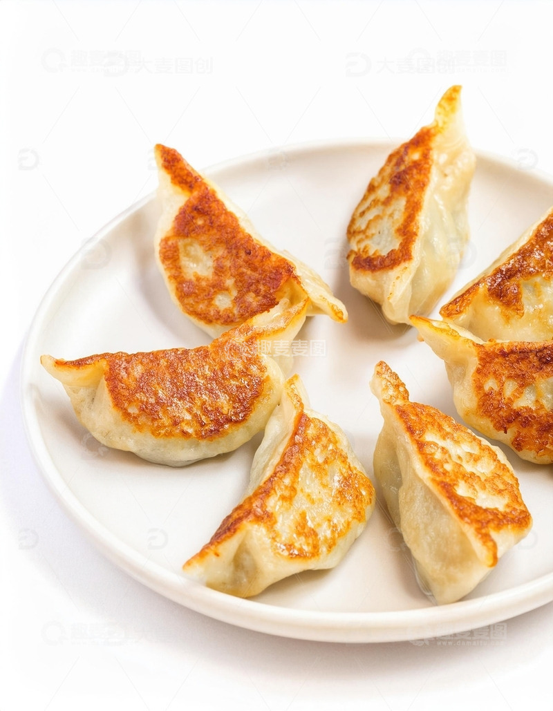高清大图下载【趣麦麦图】传统美食：香煎饺子的诱人时刻3