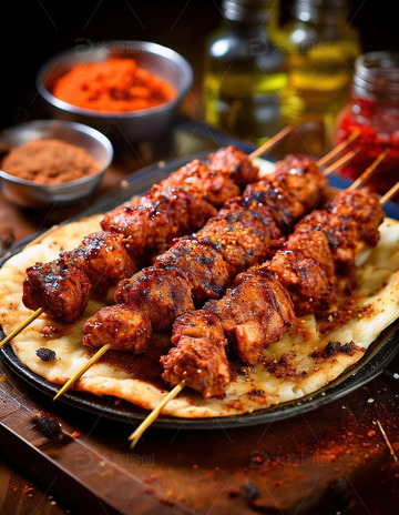 炭火烤肉串 - 肉香四溢的烧烤盛宴1