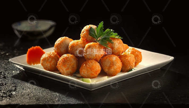 高清大图下载【趣麦麦图】-油炸黄金丸