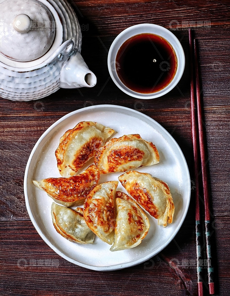 高清大图下载【趣麦麦图】传统美食：香煎饺子的诱人时刻32