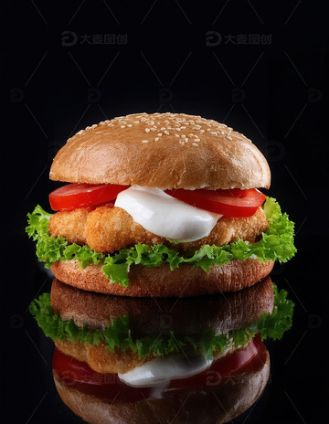 层层叠叠的美味：超级多层鸡肉汉堡4