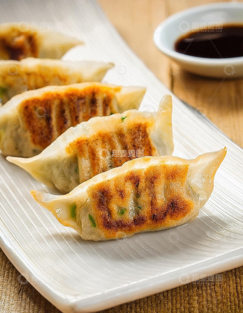 高清大图下载【趣麦麦图】金黄酥脆：煎饺的美味艺术9